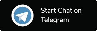 A small rectangular icon containing telegram symbol and some text