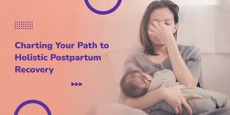A tired new mom undergoing postpartum depression.